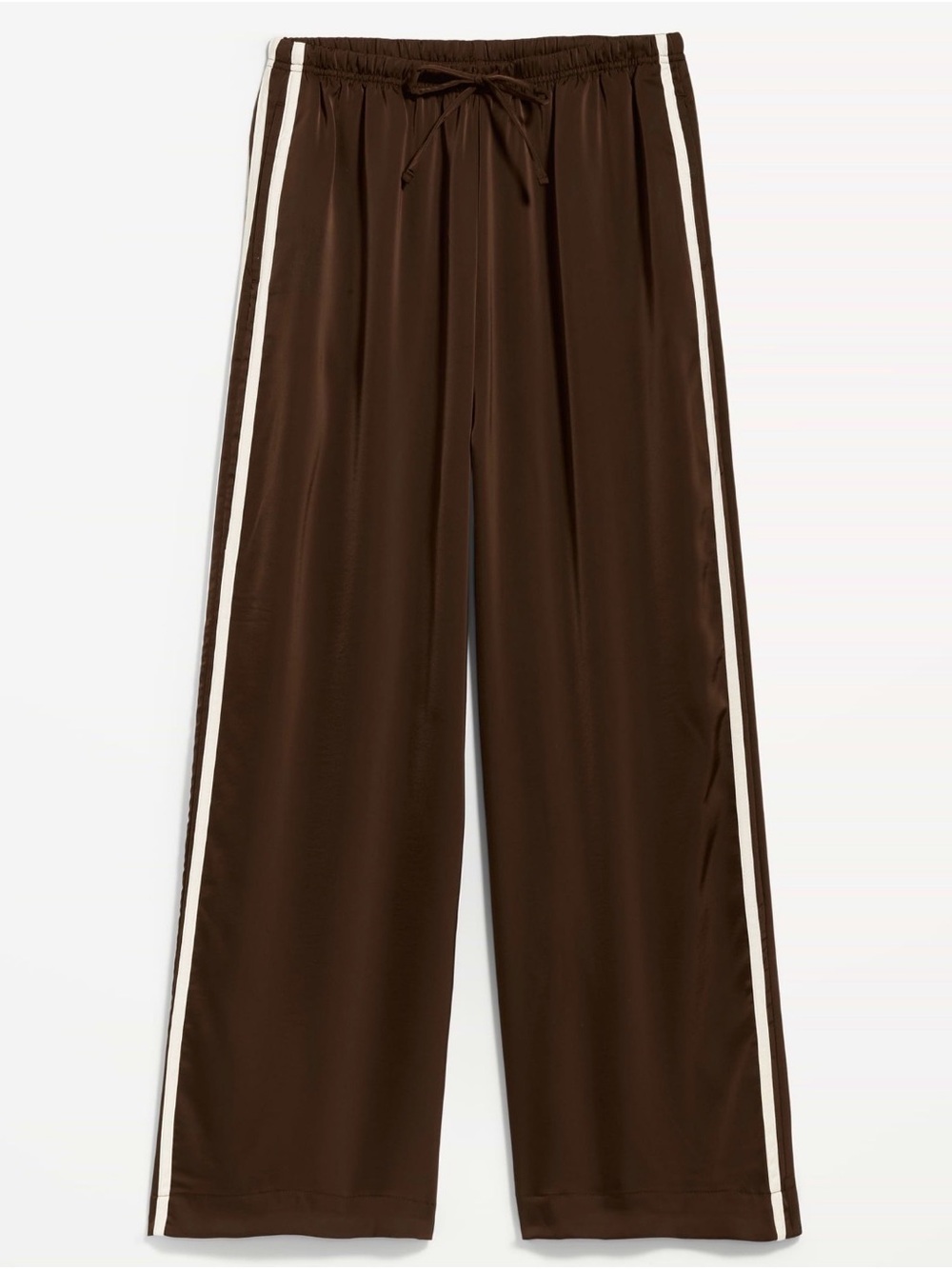 NWOT High Wasted Satin Track Pants - Picture 2 of 3